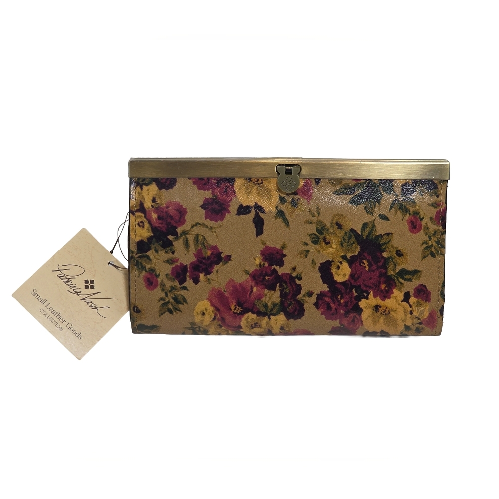 Patricia Nash Cauchy Antique Rose Leather RFID Wallet - NWT